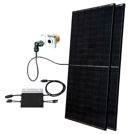 Balkonkraftwerk 800 W Photovoltaikanlage, Flachdach | klimaworld.com