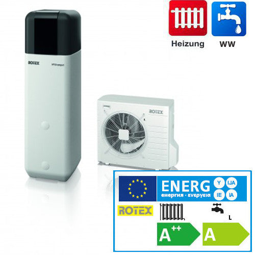 HPSU compact 508 H/C Bivalent Außengerät 8kW 230V /1~phasig BU9c Backup/Booster - Heater 9kW~3phasig Zirkulationsbremsen VE 2Stk.