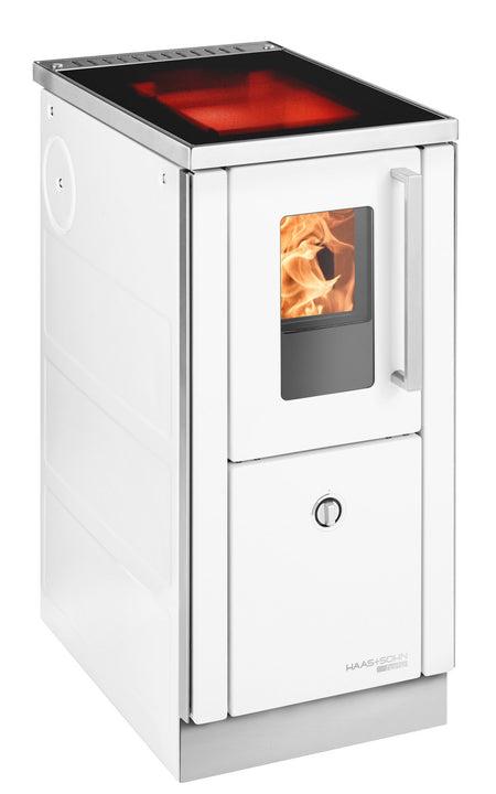Küchenherd Haas+Sohn HSD 40.5-SF weiss ohne Stahlkochplatte 6kW