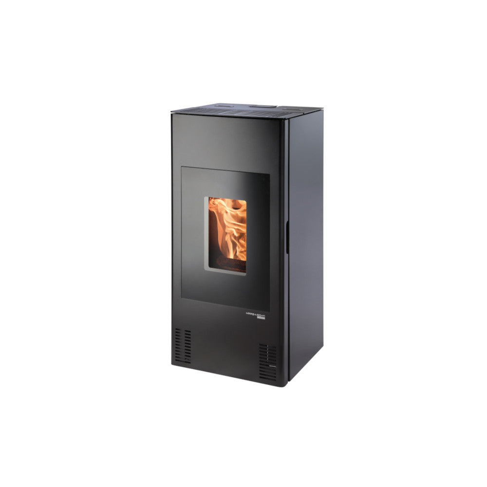 Haas+Sohn | Pelletofen HSP 4.0 F1-02 RLU schwarz KV inkl. 2R ohne Anschluß 8,5 kW