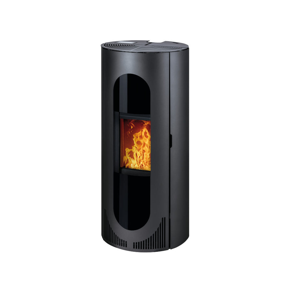 Haas+Sohn | Pelletofen HSP 4.0 F3-02 schwarz  2R+WLAN ohne Anschluß 8 kW