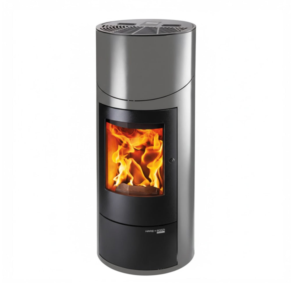 Haas+Sohn | Pelletofen HSP 7 DIANA Grande-Plus 451.08 RLU gussgrau | 8 kW | klimaworld.com