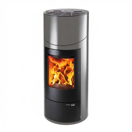 Haas+Sohn | Pelletofen HSP 7 DIANA Grande-Plus 451.08 RLU gussgrau | 8 kW | klimaworld.com