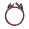 ALT:vorgefertigtes Solar-Verlängerungskabel | Rot/Schwarz + Stecker | 2m