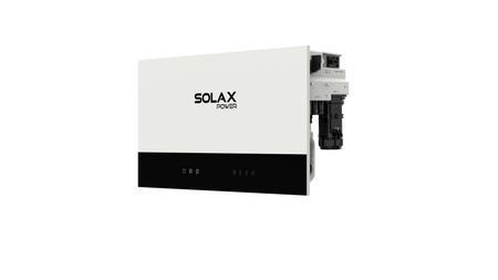 Weisser SolaX Wechselrichter X3-IES in Halbprofilansicht | Klimaworld.com