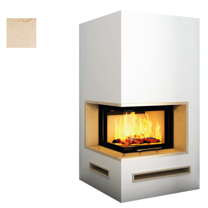 Hajduk Kaminbausatz Imperial Extra Smart mit dem Steinelement Crema Marfil| Klimaworld.com