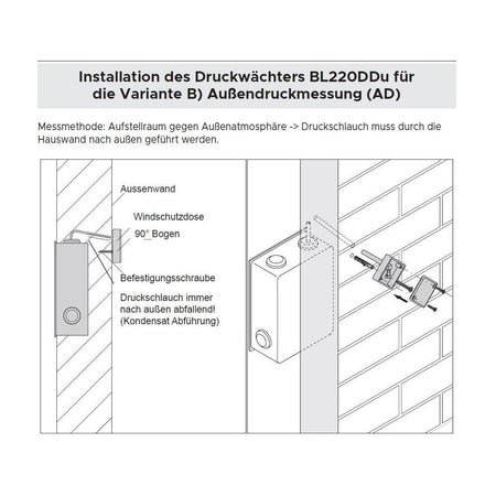 Installationsanleitung des BROKO Funksenders Differenzdrucksensors | klimaworld.com