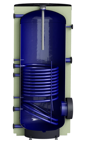 ThermoFlux Warmwasserspeicher ISSW 160 X RAL9016 5/A STYLE Querschnitt | klimaworld.com