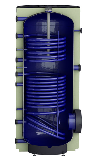 ThermoFlux Warmwasserspeicher ISSWW 200 X RAL9016 5/A STYLE Querschnitt | klimaworld.com