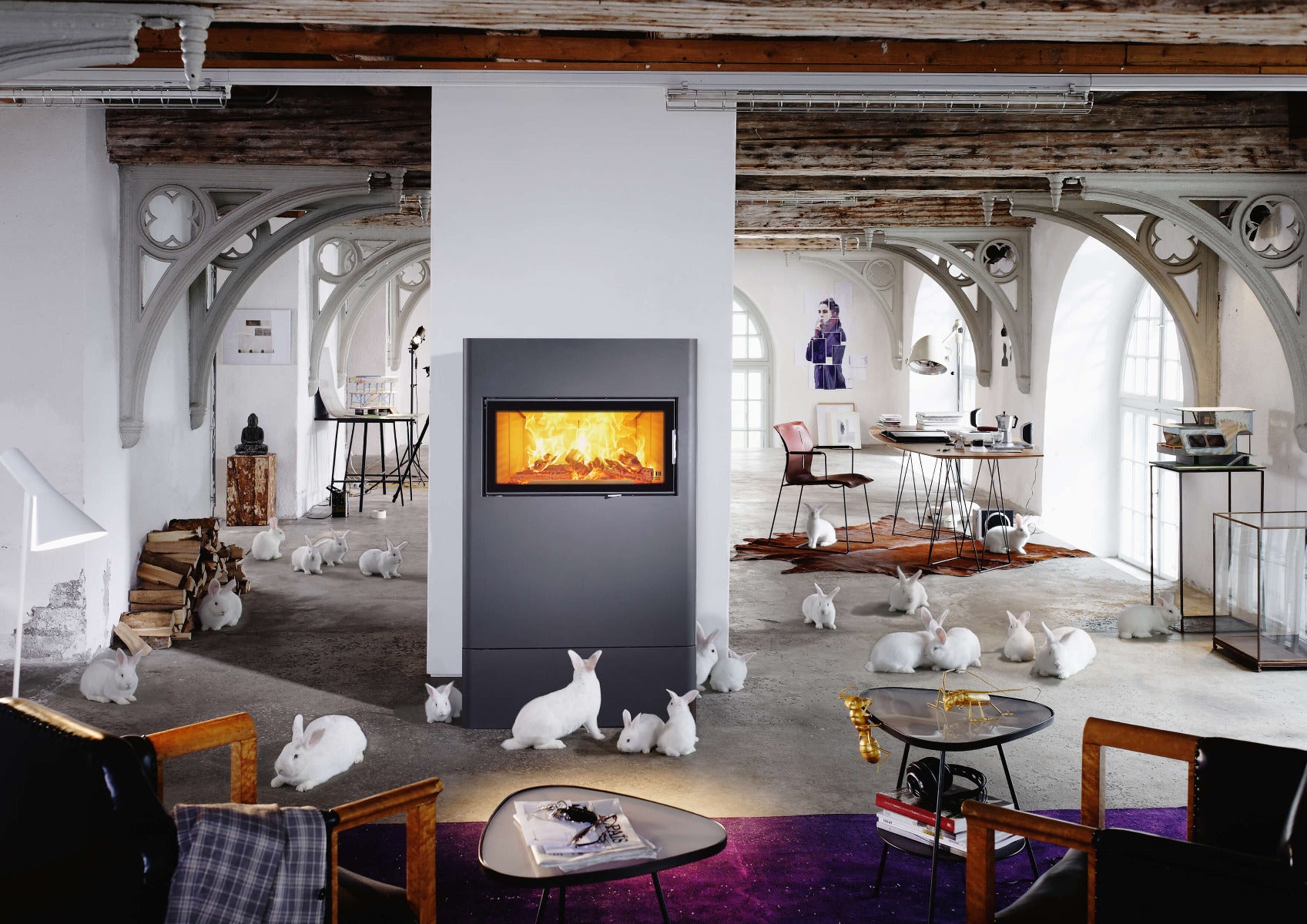 Austroflamm, Jess Xtra, Stahlmantel, gussgrau