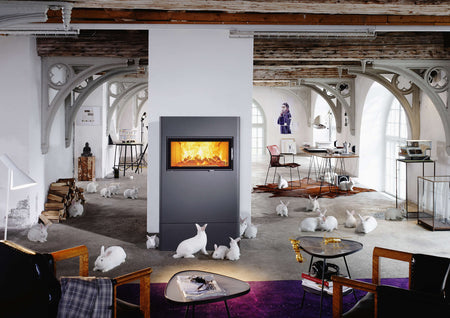 Austroflamm, Jess Xtra, Stahlmantel, gussgrau