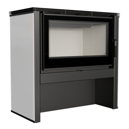 Kratki Kaminofen Juno 12 | weiß | 12 kW | JUNO/12/B