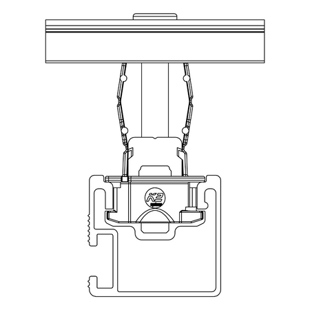 K2 Universal Mittelklemme Seitlich
