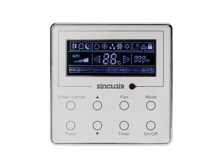 Klimaanlage Komplettset Multisplit Sinclair Kanalgeräte 2x2,5kW - Kabelfernbedienung