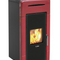 KALOR Pelletkamin | Idro Daniela 20 | wasserf. | 18,2 kW | Bordeaux