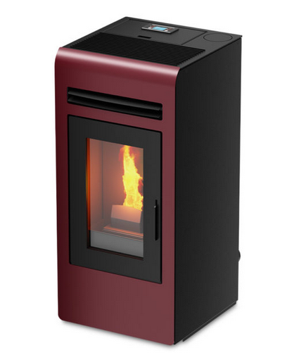 Kalor Pelletkamin Cayenne Mia 16 bordeauxrot | klimaworld.com