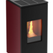 KALOR Pelletkamin Futura Mod 9C | kanalisierbar | Wi-Fi | 9 kW | Bordeaux