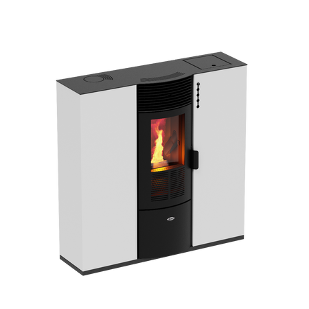 KALOR Pelletofen Quadra Mod 8C weiss | klimaworld.com