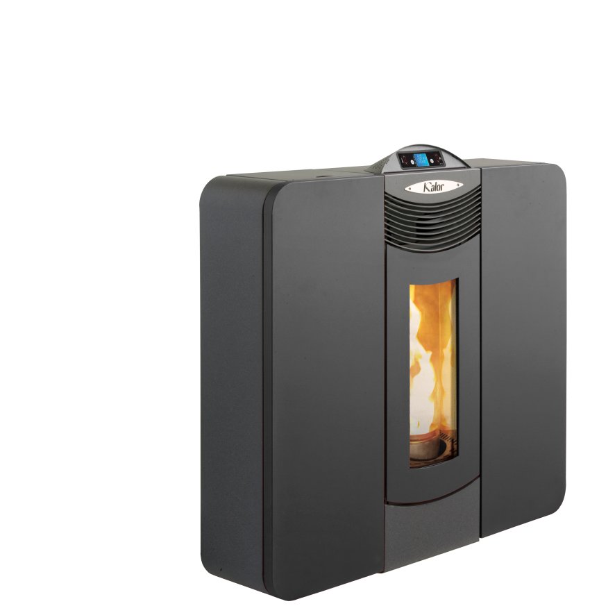 KALOR wasserführender Pelletofen Slim Idro Quadra 16 schwarz | klimaworld.com