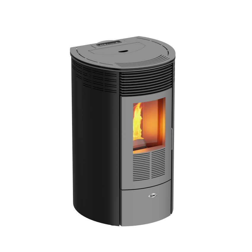 KALOR Pelletofen Redonda Basic Mod 8 schwarz | klimaworld.com