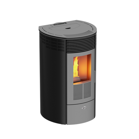 KALOR Pelletofen Redonda Basic Mod 8 schwarz | klimaworld.com