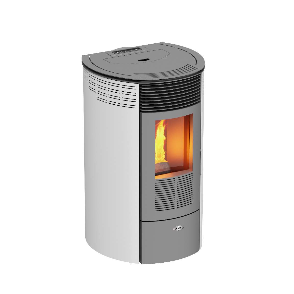 KALOR Pelletofen Redonda Basic Mod 10 weiss | klimaworld.com