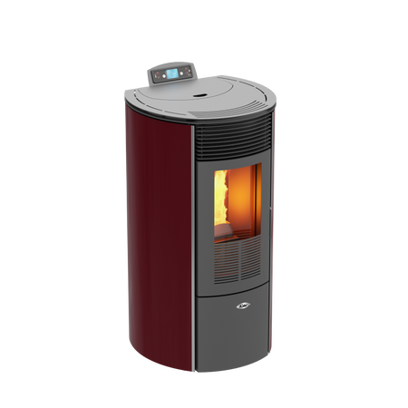 KALOR Pelletofen Redonda Glas Mod 12 bordeaux | klimaworld.com