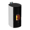 KALOR wasserführender Pelletofen | Redonda Glass Idro | Weiß | 18,2 kW