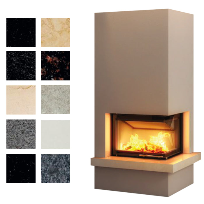 Hajduk Kaminbausatz Imperial Medium Farbwahl der Steinelemente|6,5 kW| Klimaworld.com