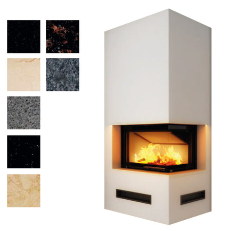 Hajduk Kaminbausatz Imperial Medium Smart| schmaler Untersims| 6,5 kW| Farbwahl| Klimaworld.com