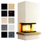 Hajduk Kaminbausatz Royal Extra mit Volcano 3PLh|11 kW|Farbwahl