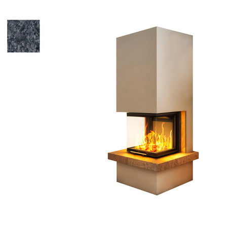 Hajduk Kaminbausatz Royal| Steinelement Steel Grey| Klimaworld.com