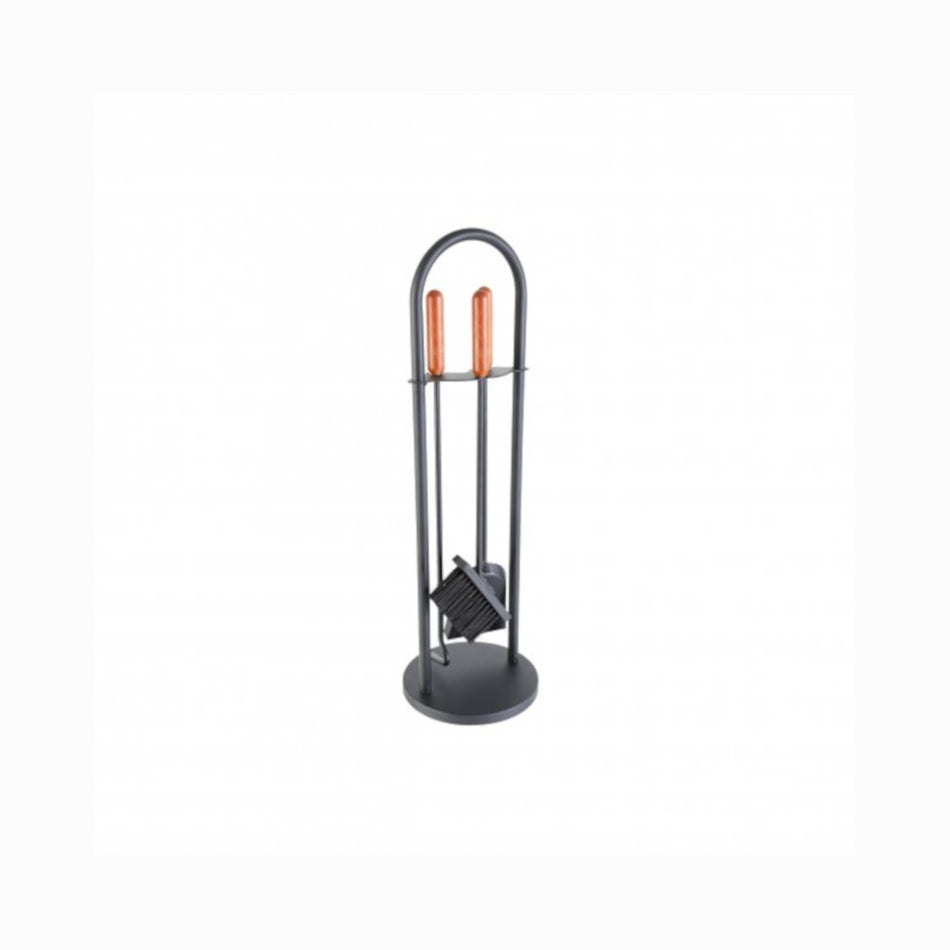 KaminoFlam | Kaminbesteck 3-teilig schwarz ca.700 mm | KIlimaworld.com