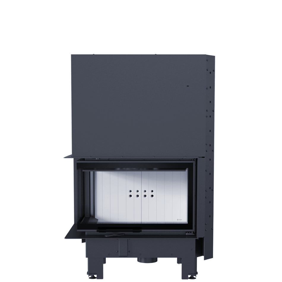 ThermoFlux Kamineinsatz TFD7-HEL | Eckschiebetür links | 7 kW ➔ klimaworlv.com