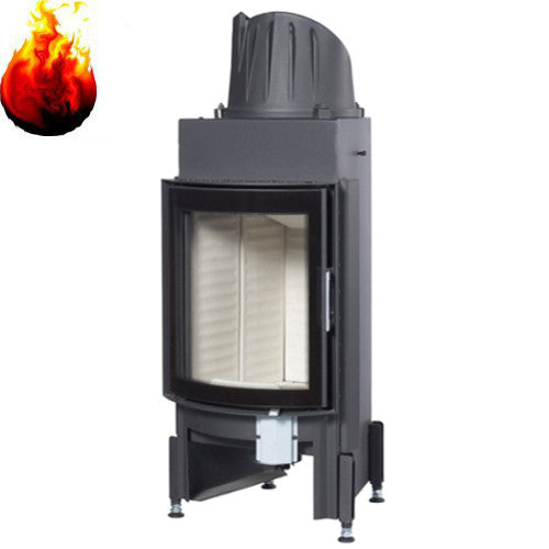 Austroflamm Kamineinsatz 45K gebogene Scheibe 6 kW DIBt Zulassung 