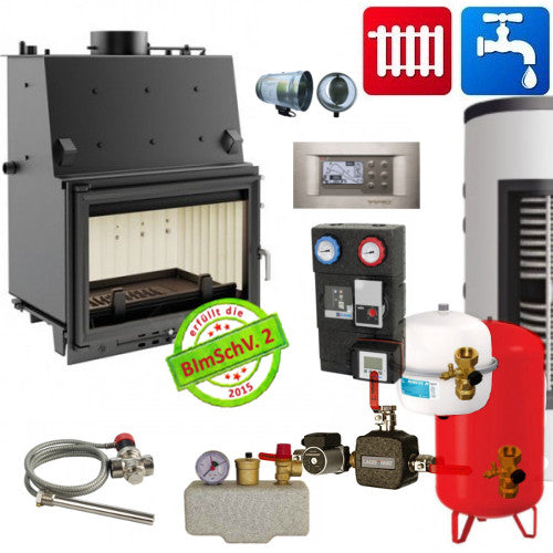 Kamineinsatz wasserführend Oliwia EKO Aqua 12 Kw Kratki