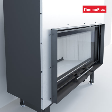 ThermoFlux Kamineinsatz TFC10-H | gerade, hochschiebbar | 14 kW