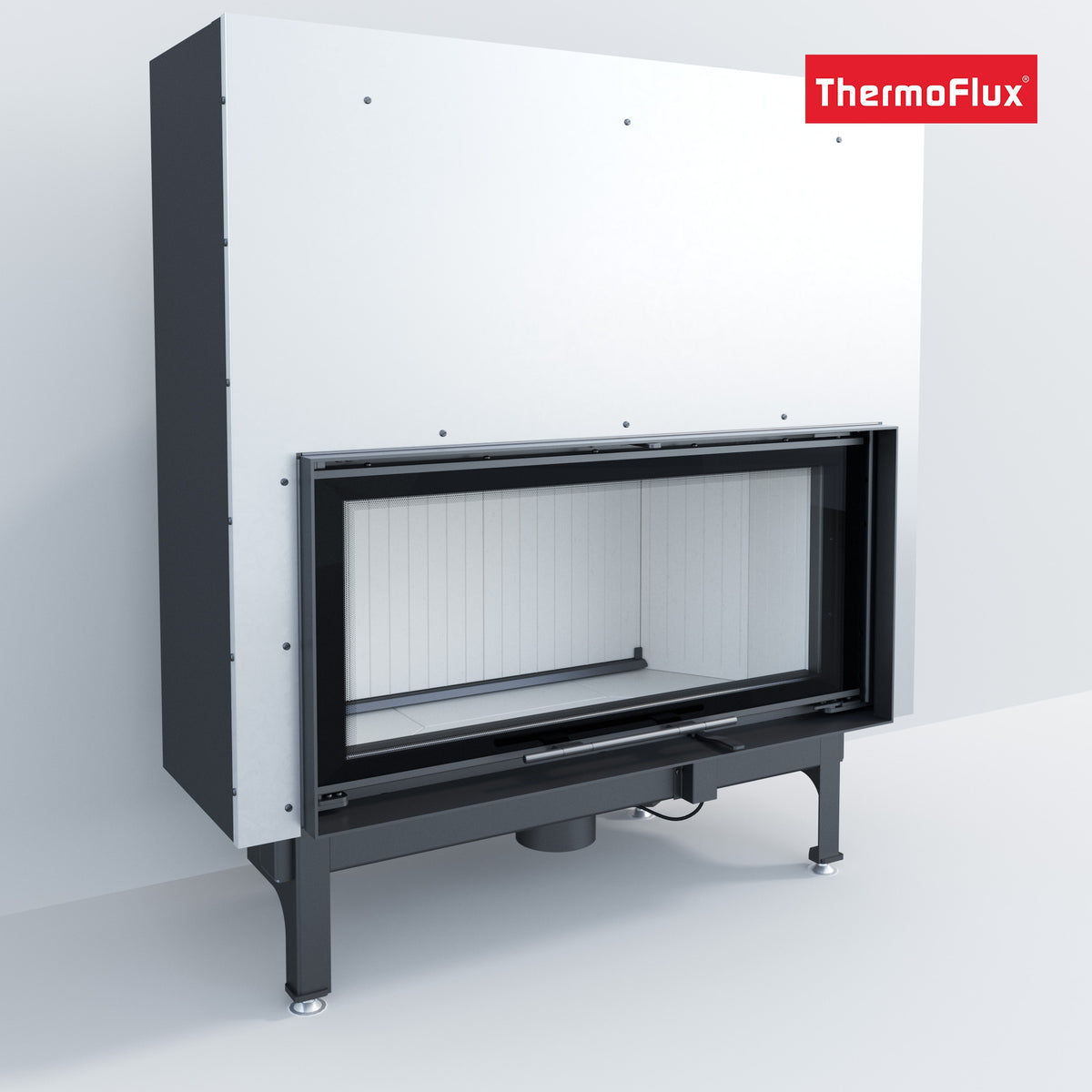 ThermoFlux Kamineinsatz TFC10-H | gerade, hochschiebbar | 14 kW
