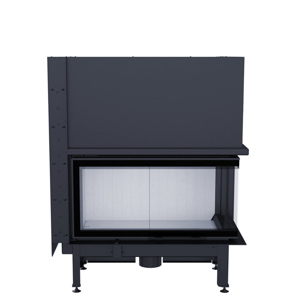 ThermoFlux Kamineinsatz TFC10-HER | Eckschiebetür rechts | 10 kW  ➔ klimaworlv.com