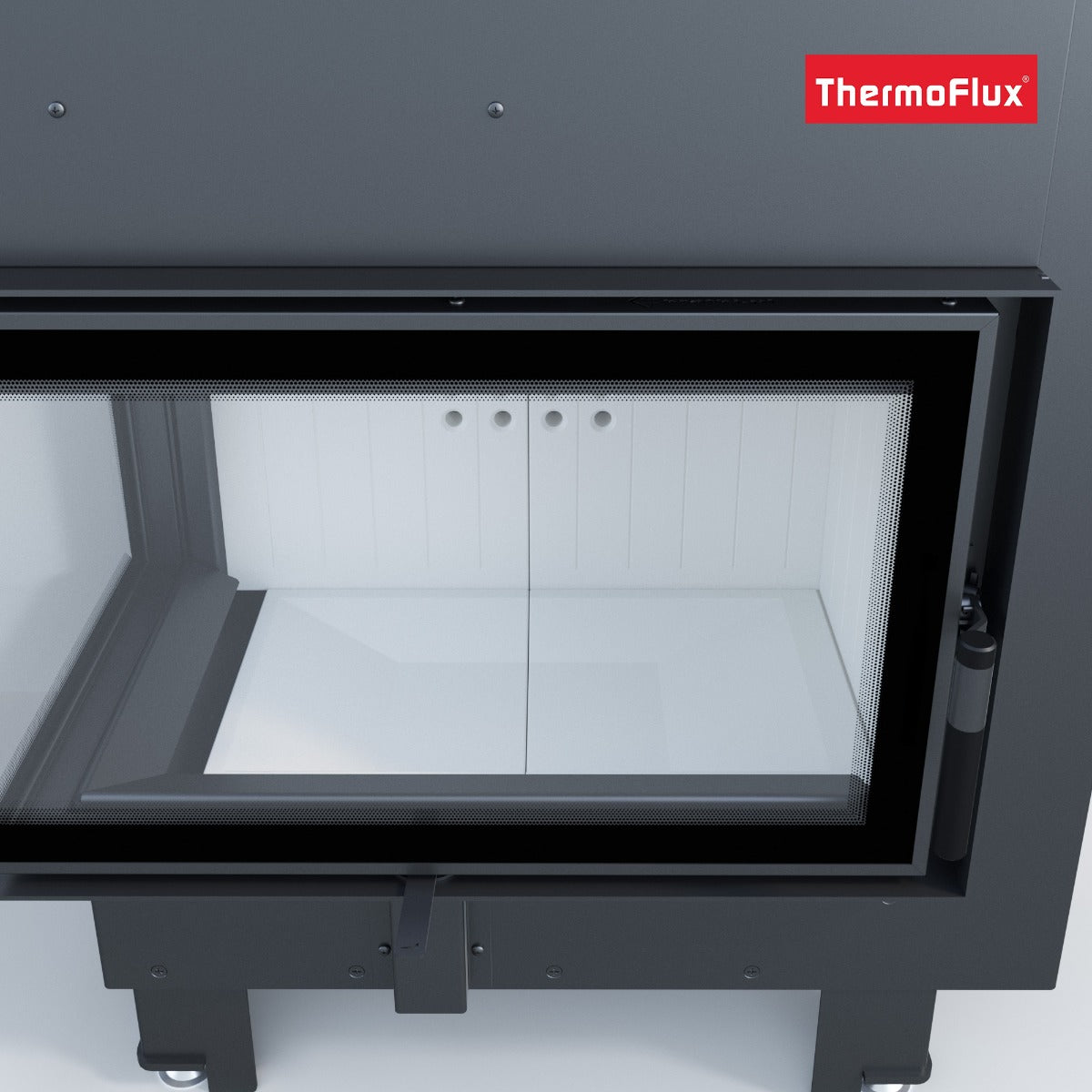 ThermoFlux Kamineinsatz TFD7-KEL | Eckscheibe links, Klapptür | 7 kW