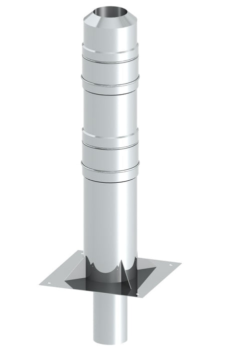 Jeremias Kaminerhöhung Doppelwandig 500 mm | Edelstahl
