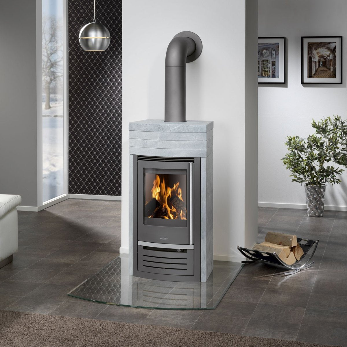 ORANIER | Hera Massiv | Kaminofen | Gussgrau | 6.0 kW | A+