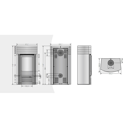 ORANIER | Hera Massiv | Kaminofen | Gussgrau | 6.0 kW | A+
