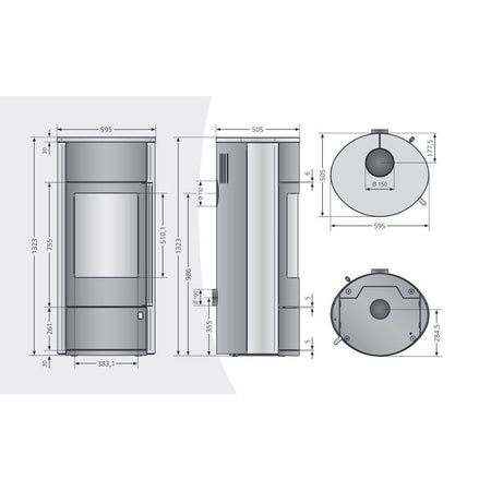 ORANIER | Polar Neo W+ Sandstein, Maße