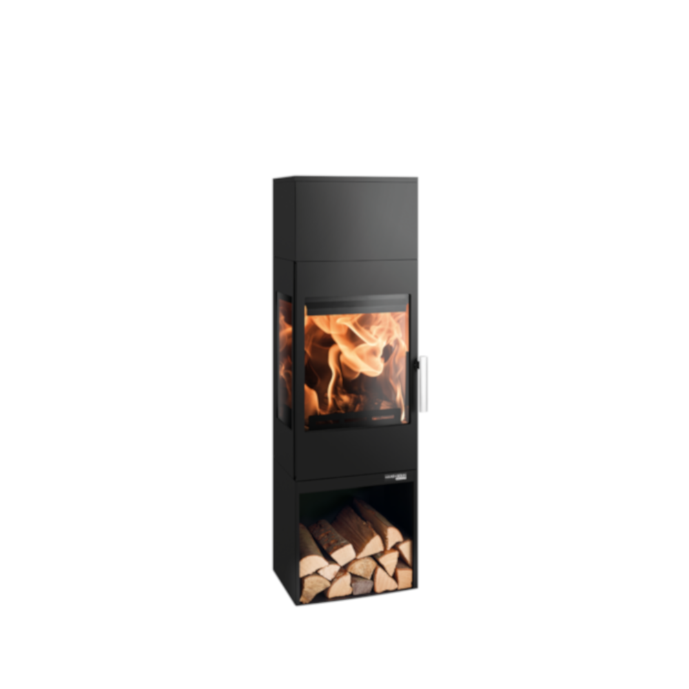 Haas+Sohn | Kaminofen SALZBURG easy 351.15 mit Holzfach | 6 kW