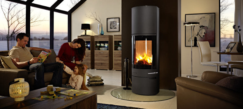 Kaminofen LOVERO, schwarz lackiert 8 kW 