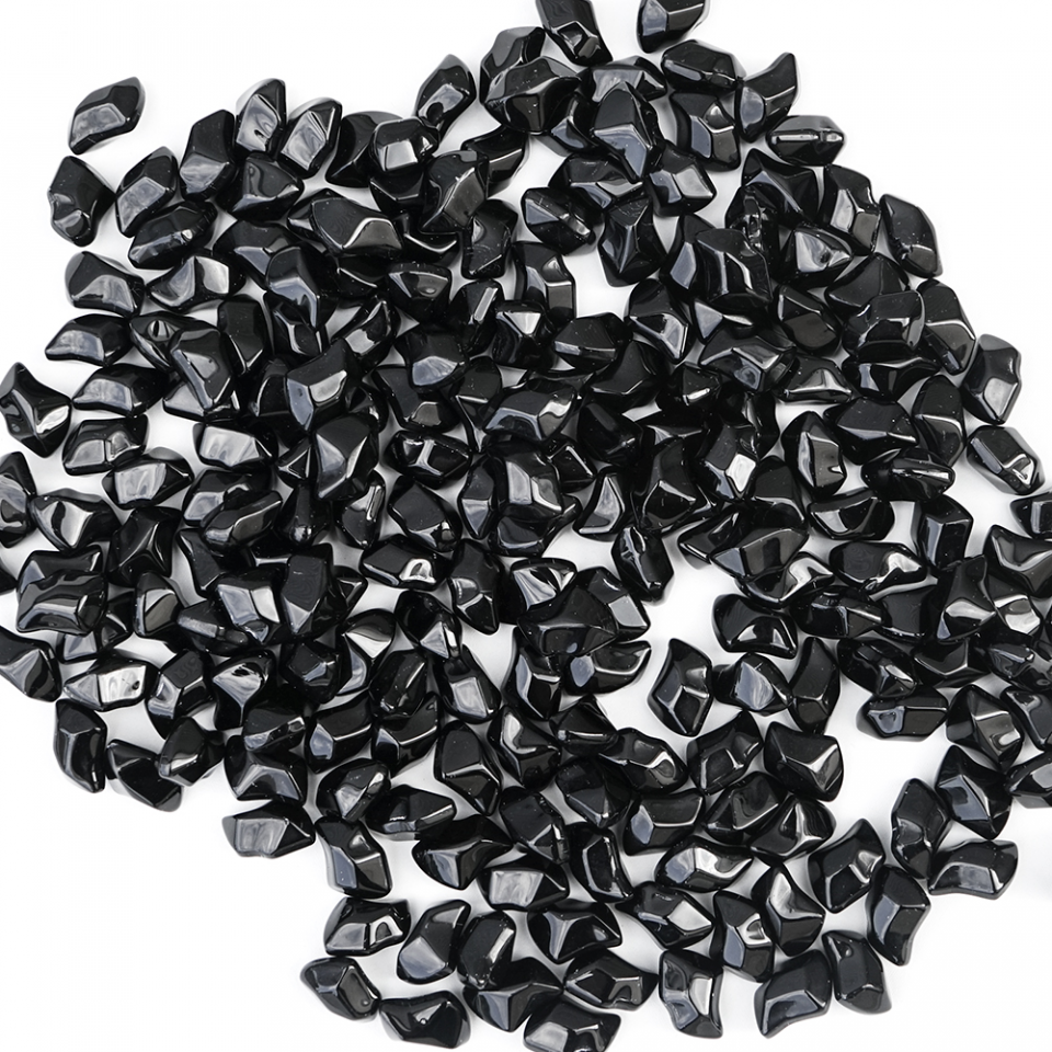 Kratki dekorative Steine schwarz für Biokamin | 1 kg | ZFS05N