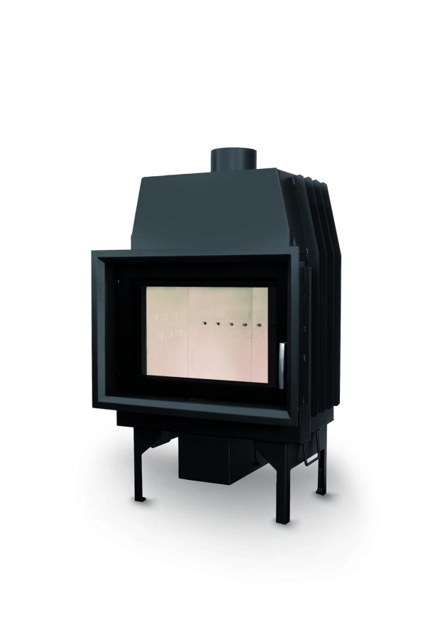 Warmluft-Kamineinsatz Flamen Kappa FS AKU 9kW mit Wärmespeicherung
