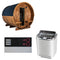 Sentiotec Sauna Komplettset Kaski 240 View | Nordex Combi Next | 6 Pers.
