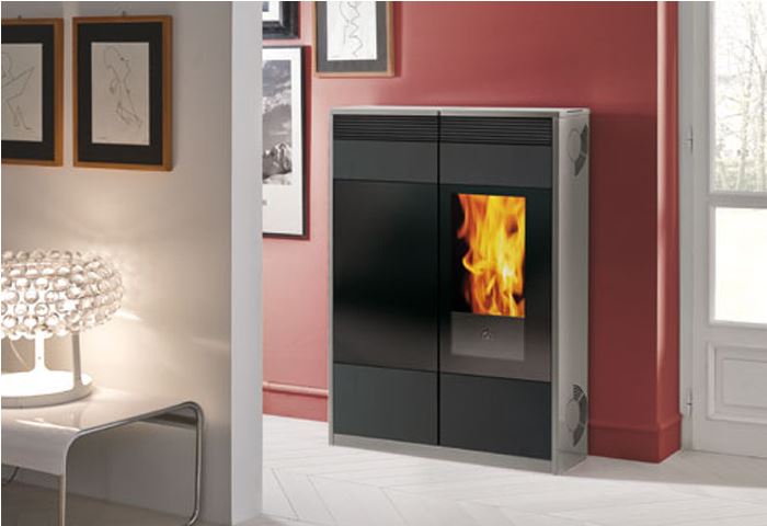 Pelletofen EdilKamin Kelly 9 kW mit Fernbedienung Slim-Line